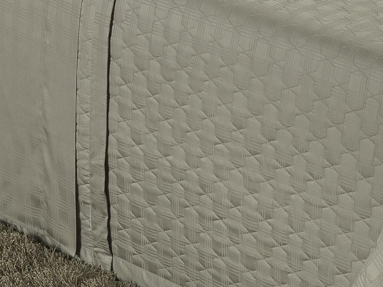 Kit: 1 Cobre-leito Casal + 2 porta-travesseiros Cetim 300 fios 100% Algodo - Argo Stone - Dui Design