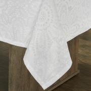 Toalha de Mesa Fcil de Limpar Retangular 10-12 Lugares 160x320cm - Artesian Branco - Dui Design