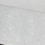 Toalha de Mesa Fcil de Limpar Retangular 8 Lugares 160x270cm - Artesian Branco - Dui Design