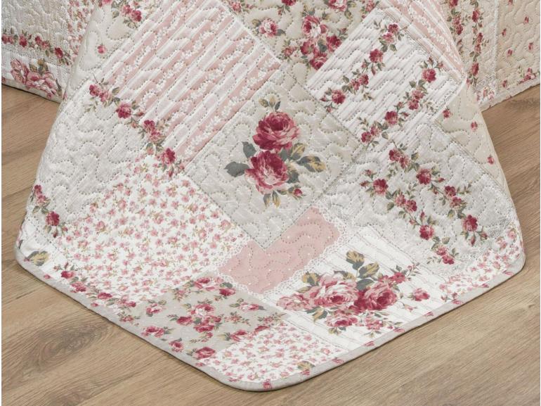 Kit: 1 Cobre-leito King Bouti de Microfibra Ultrasonic Estampada + 2 Porta-travesseiros - Astrid Vintage - Dui Design