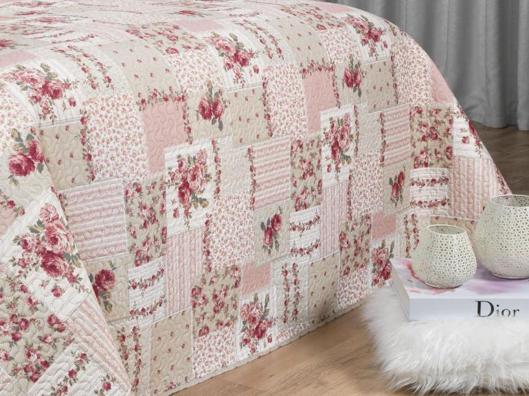 Kit: 1 Cobre-leito King Bouti de Microfibra Ultrasonic Estampada + 2 Porta-travesseiros - Astrid Vintage - Dui Design