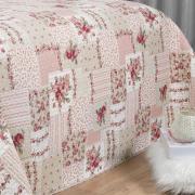 Kit: 1 Cobre-leito King Bouti de Microfibra Ultrasonic Estampada + 2 Porta-travesseiros - Astrid Vintage - Dui Design