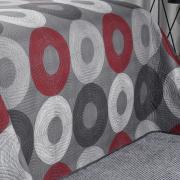 Kit: 1 Cobre-leito King Bouti de Microfibra Ultrasonic Estampada + 2 Porta-travesseiros - Atlanta Cinza - Dui Design
