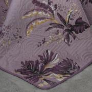 Kit: 1 Cobre-leito King Bouti de Microfibra Ultrasonic Estampada + 2 Porta-travesseiros - Atlantica Aubergine - Dui Design