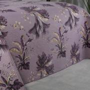 Kit: 1 Cobre-leito King Bouti de Microfibra Ultrasonic Estampada + 2 Porta-travesseiros - Atlantica Aubergine - Dui Design