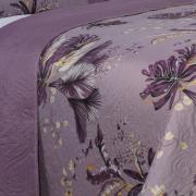 Kit: 1 Cobre-leito King Bouti de Microfibra Ultrasonic Estampada + 2 Porta-travesseiros - Atlantica Aubergine - Dui Design