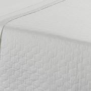 Kit: 1 Cobre-leito Casal + 2 porta-travesseiros Cetim de Algodo 300 fios - Atlantique Branco - Dui Design