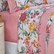 Edredom King Percal 180 fios - Aurea Rosa Velho - Dui Design