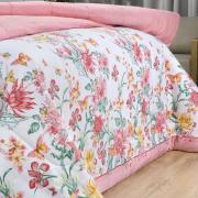 Edredom King Percal 180 fios - Aurea Rosa Velho - Dui Design