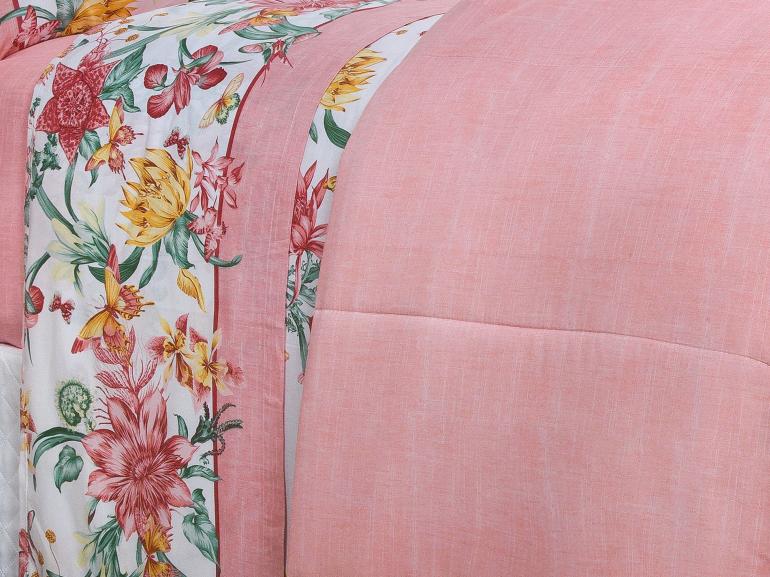 Edredom King Percal 180 fios - Aurea Rosa Velho - Dui Design