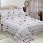 Kit: 1 Cobre-leito Solteiro Bouti Patchwork + 1 Porta-travesseiro - Avignon - Sultan