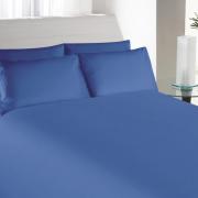 Jogo de Cama Queen Percal 180 fios 100% Algodo - Azul Escuro - Artex