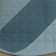 Kit: 1 Cobre-leito Solteiro + 1 Porta-travesseiro Percal 180 fios - Baltimore Azul - Dui Design