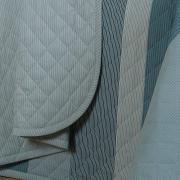 Kit: 1 Cobre-leito Casal + 2 Porta-travesseiros Percal 180 fios - Baltimore Azul - Dui Design