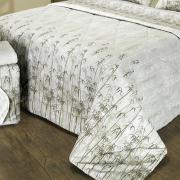 Kit: 1 Cobre-leito Casal + 2 Porta-travesseiros Percal 200 fios 100% Algodo - Bamboo Camura - Dui Design