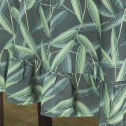 Toalha de Mesa Redonda 160cm - Bamboo Petrleo - Dui Design