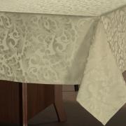 Toalha de Mesa Fácil de Limpar Retangular 8 Lugares 160x270cm - Baroque Bege - Dui Design