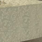 Toalha de Mesa Fácil de Limpar Retangular 10-12 Lugares 160x320cm - Baroque Bege - Dui Design