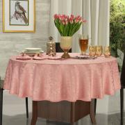 Toalha de Mesa Fácil de Limpar Redonda 180cm - Baroque Rosa Velho - Dui Design