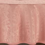 Toalha de Mesa Fácil de Limpar Redonda 180cm - Baroque Rosa Velho - Dui Design