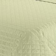 Kit: 1 Cobre-leito Casal + 2 porta-travesseiros Cetim 500 fios 100% Algodo - Bartolo Verde - Dui Design