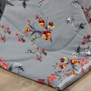 Jogo de Cama King Percal 200 fios - Beatrice Cinza - Dui Design