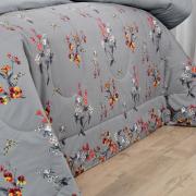 Jogo de Cama King Percal 200 fios - Beatrice Cinza - Dui Design