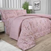 Jogo de Cama Casal Percal 200 fios - Beatrice Vintage - Dui Design