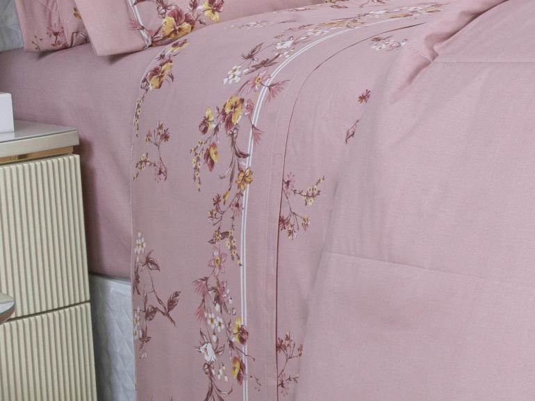 Jogo de Cama Casal Percal 200 fios - Beatrice Vintage - Dui Design