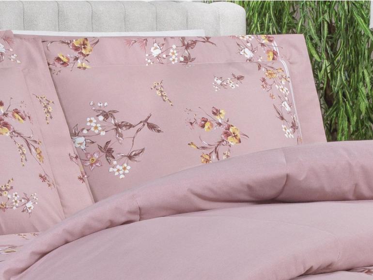 Jogo de Cama Casal Percal 200 fios - Beatrice Vintage - Dui Design