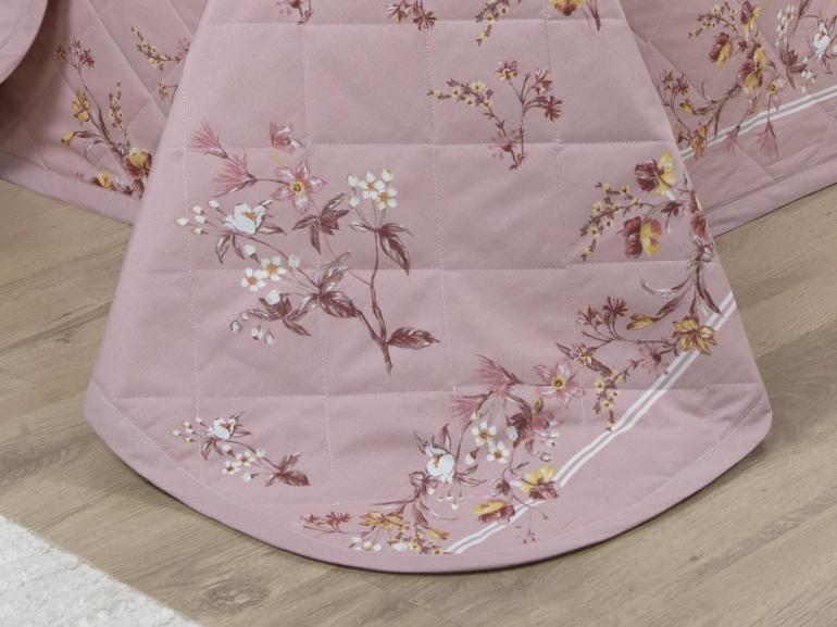 Kit: 1 Cobre-leito Solteiro + 1 Porta-travesseiro Percal 200 fios - Beatrice Vintage - Dui Design