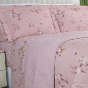 Kit: 1 Cobre-leito Solteiro + 1 Porta-travesseiro Percal 200 fios - Beatrice Vintage - Dui Design