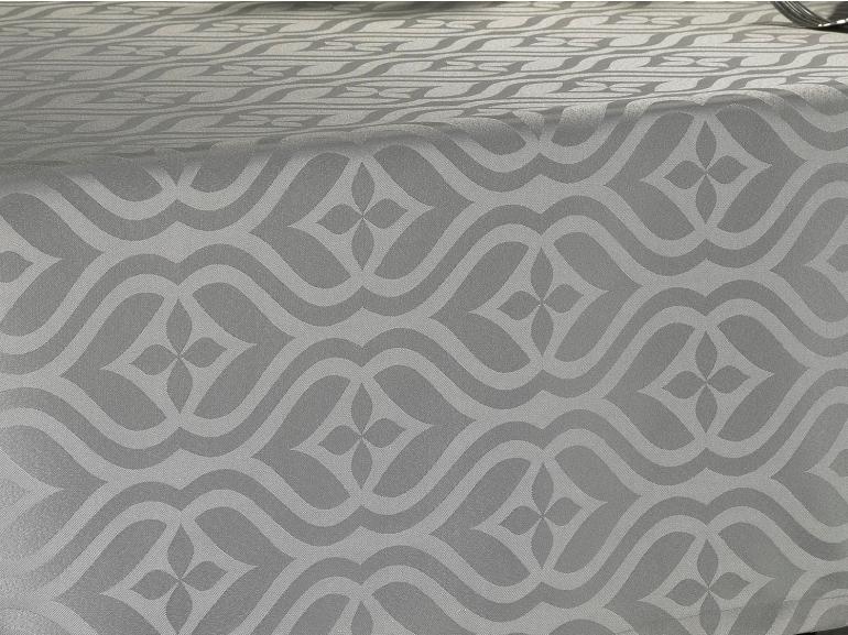 Toalha de Mesa Fácil de Limpar Quadrada 4 Lugares 160x160cm - Belgrado Cinza Dove - Dui Design