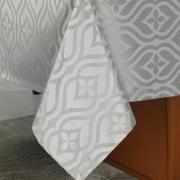 Toalha de Mesa Fácil de Limpar Retangular 6 Lugares 160x220cm - Belgrado Cinza Dove - Dui Design