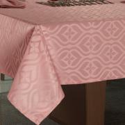 Toalha de Mesa Fácil de Limpar Retangular 6 Lugares 160x220cm - Belgrado Rosa Velho - Dui Design