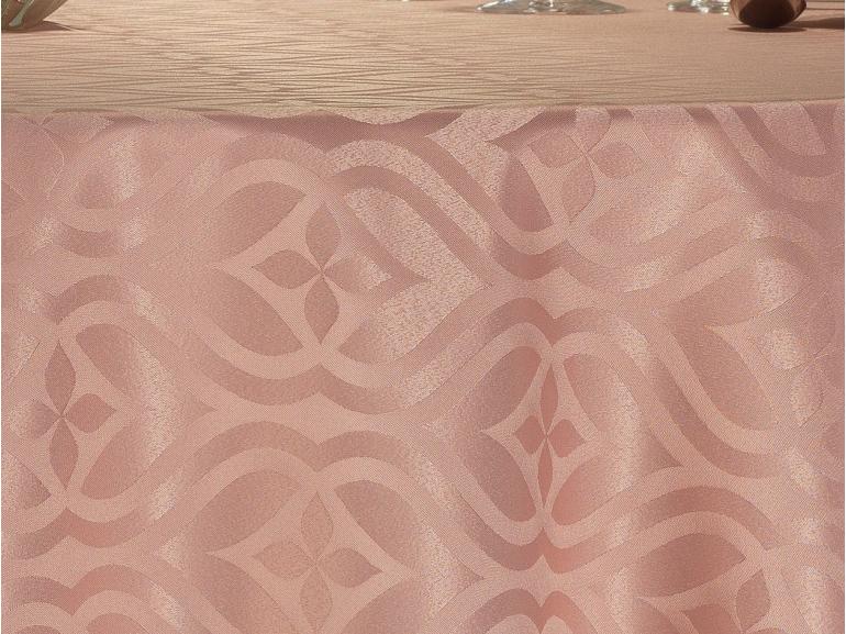 Toalha de Mesa Fácil de Limpar Redonda 220cm - Belgrado Rosa Velho - Dui Design