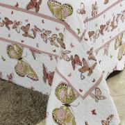 Kit: 1 Cobre-leito Queen Bouti de Algodo PatchWork + 2 Porta-travesseiros - Bella - Dui Design