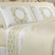 Jogo de Cama Casal Cetim 300 fios - Bellagio Marfim - Dui Design