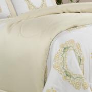 Edredom King Cetim 300 fios - Bellagio Marfim - Dui Design