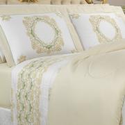 Edredom King Cetim 300 fios - Bellagio Marfim - Dui Design