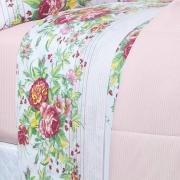Jogo de Cama King 150 fios - Bia Rosa - Dui Design