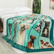 Cobertor Avulso Casal Flanelado com Estampa Digital 260 gramas/m - Big Dogs - Dui Design