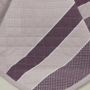 Kit: 1 Cobre-leito Casal + 2 Porta-travesseiros Percal 180 fios - Billy Aubergine - Dui Design