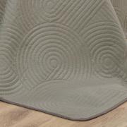 Kit: 1 Cobre-leito Casal Bouti de Microfibra Ultrasonic  + 2 Porta-travesseiros - Blend Taupe - Dui Design
