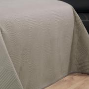 Kit: 1 Cobre-leito Casal Bouti de Microfibra Ultrasonic  + 2 Porta-travesseiros - Blend Taupe - Dui Design