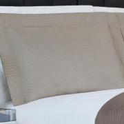 Kit: 1 Cobre-leito Casal Bouti de Microfibra Ultrasonic  + 2 Porta-travesseiros - Blend Taupe - Dui Design
