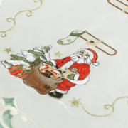 Jogo Americano Natal 4 Lugares (4 peças) com Bordado Richelieu 35x50cm - Bom Natal Natural - Dui Design
