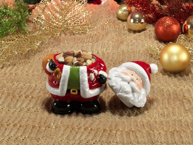 Bomboniere Natal de Cermica com 17,5cm de altura - Papai Noel - Dui Design