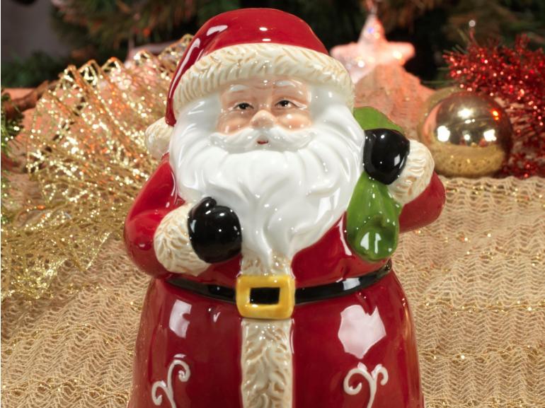 Bomboniere Natal de Cerâmica com 20,5cm de altura - Santa Claus - Dui Design