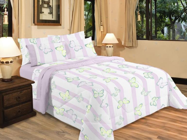 Jogo de Cama Casal Percal 200 fios 100% Algodo - Borboletas - Sultan